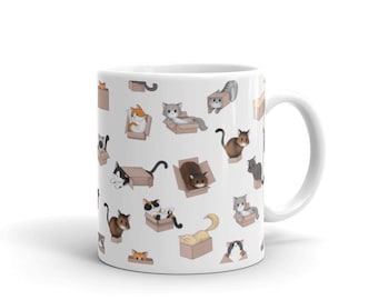 Taza Gatito en una caja