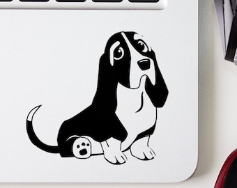 Decalque de cachorro Basset Hound