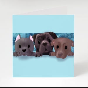 Tonka Hoku & Gordo Bullies - Tarjeta de felicitación para cualquier ocasión