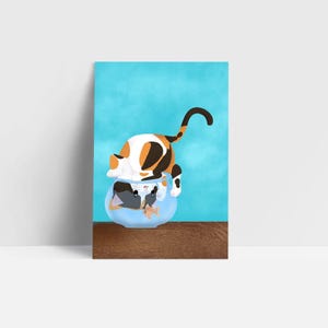 Ginny Gone Fishin' A6 Postcard