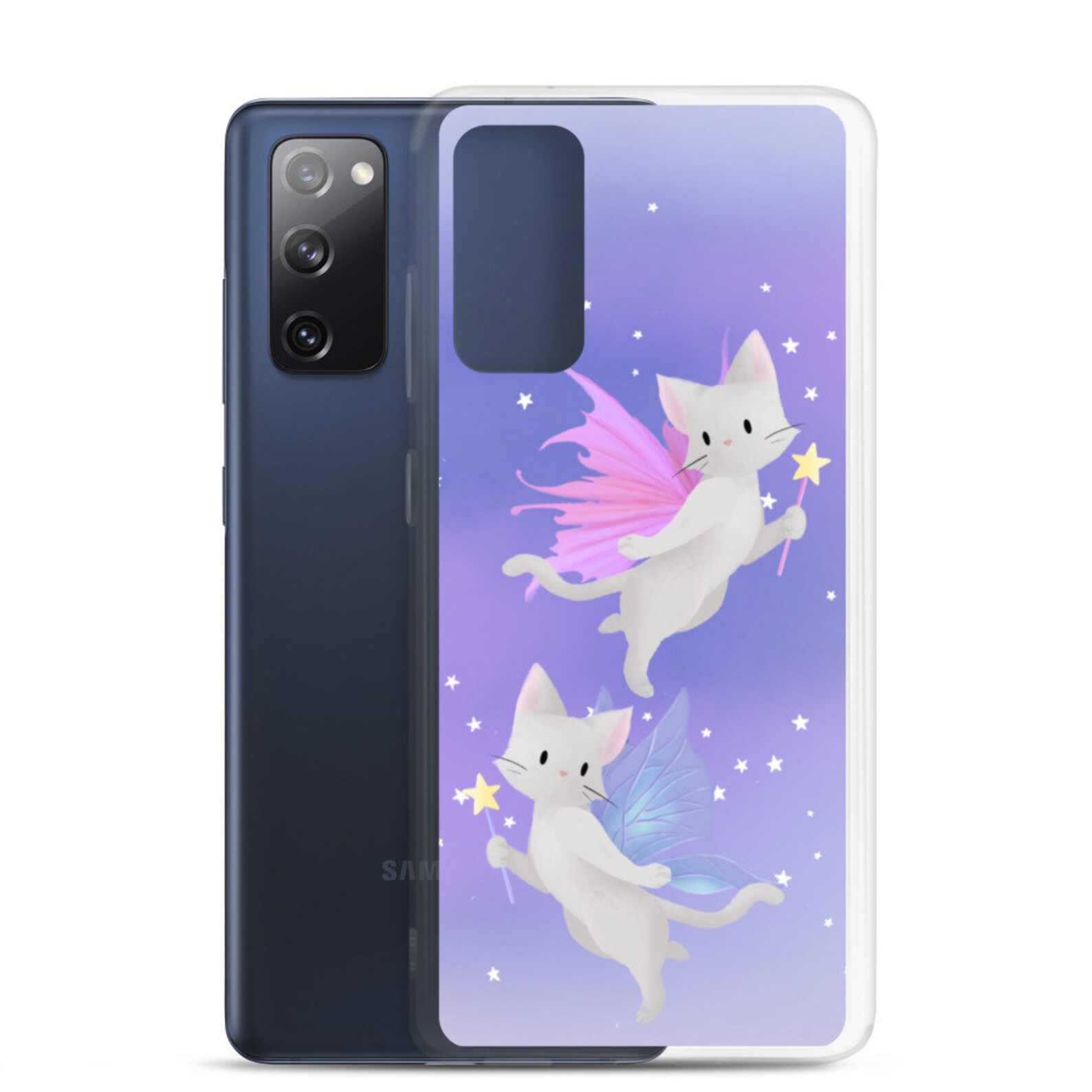 Fairy Kitties Samsung Phone Case via Printful Etsy