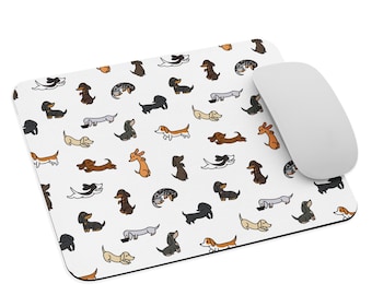 Mini modello bassotto colorato - tappetino per mouse