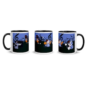 Jazz Kitties Mug - Black