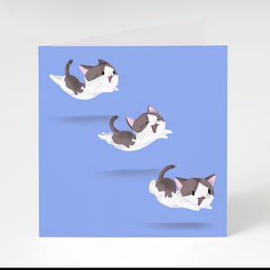 Colección de tarjetas de felicitación de Mac, el gato con necesidades especiales y Crinkleball, Special Fluffs (para cualquier ocasión, ilustración de gato)