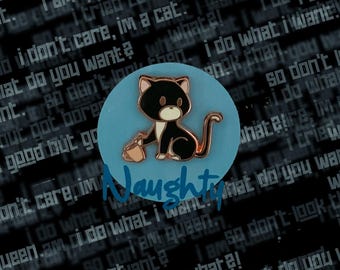 Cattitude Collection - Naughty Cat Enamel Pin