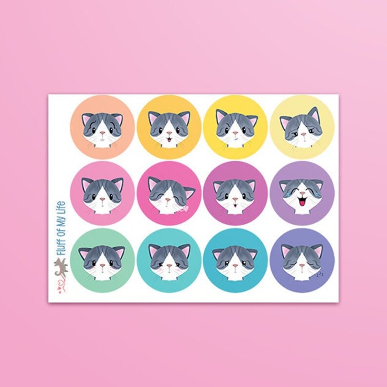 Cat Costume - Waterproof Vinyl Sticker Sheet - Etsy