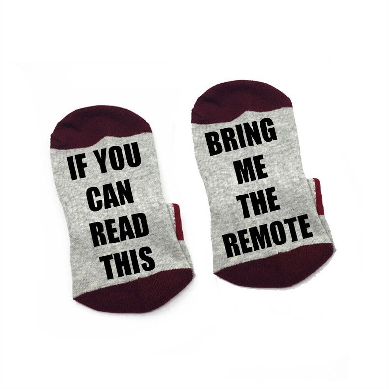 If you can read this Socks Bring me The Remote Socks cotton comfortable Men Women Socks with cute sayings