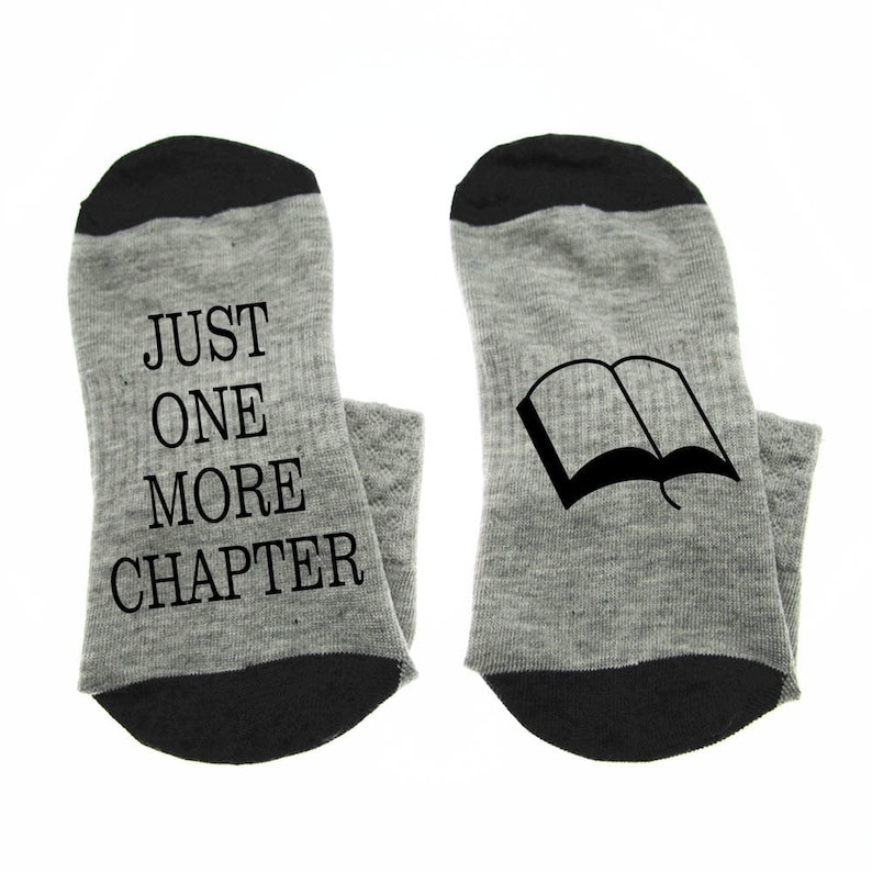 Books Socks Jus one more chapter socks cotton elastic comfortable unisex socks fashion sock W0260