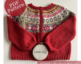 Astrid Children's Cardigan PDF Knitting Pattern |1-2yrs - 8-10yrs