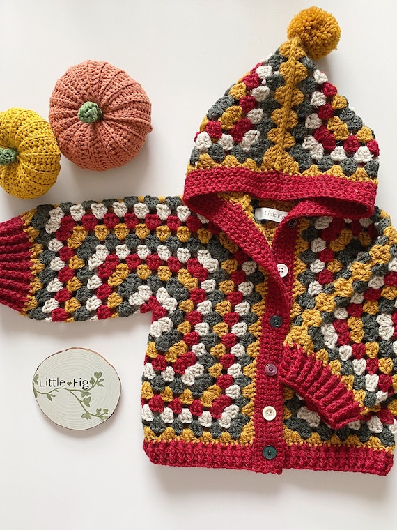 Granny square baby jacket deals