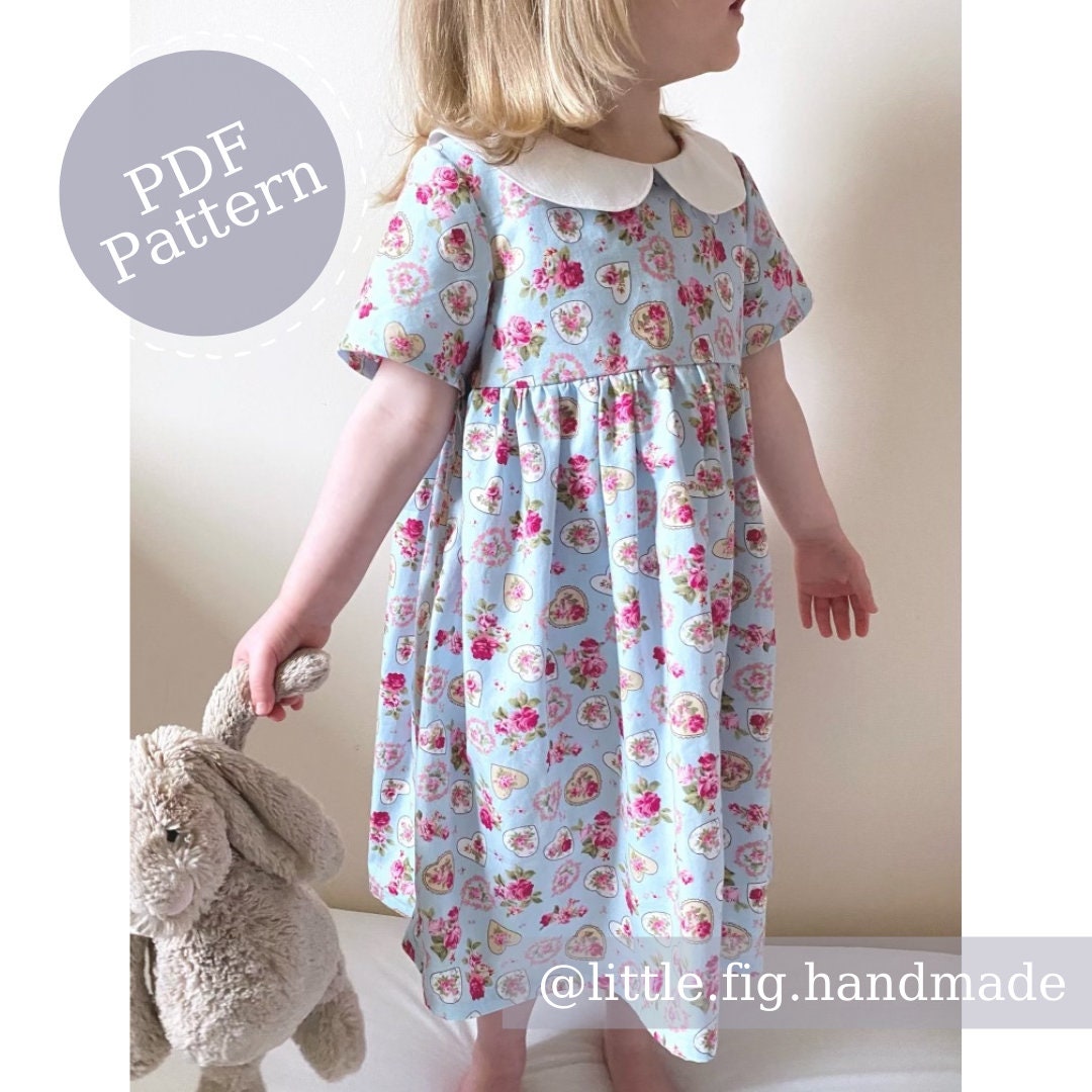 Daisy Dress Baby & Children's Peter Pan Collar PDF Sewing Pattern ...