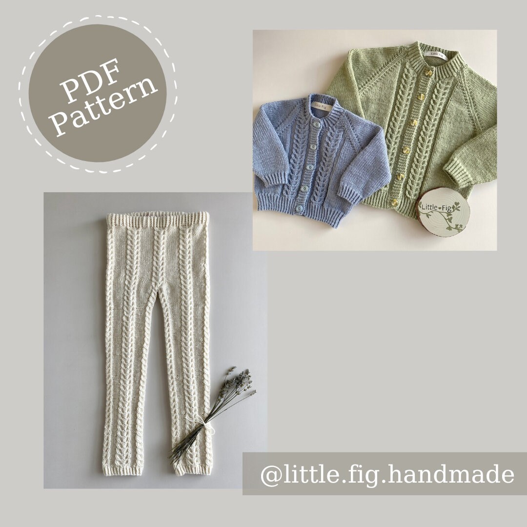 Charlie Traditional Cable Knit Outfit Bundle Children’s Cardigan and ...