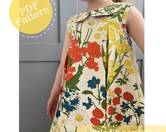 Peggy Children's Summer Dress & Top A-line 60's Retro Inspired PDF Sewing Pattern | 6m - 10 years | Confident Beginner