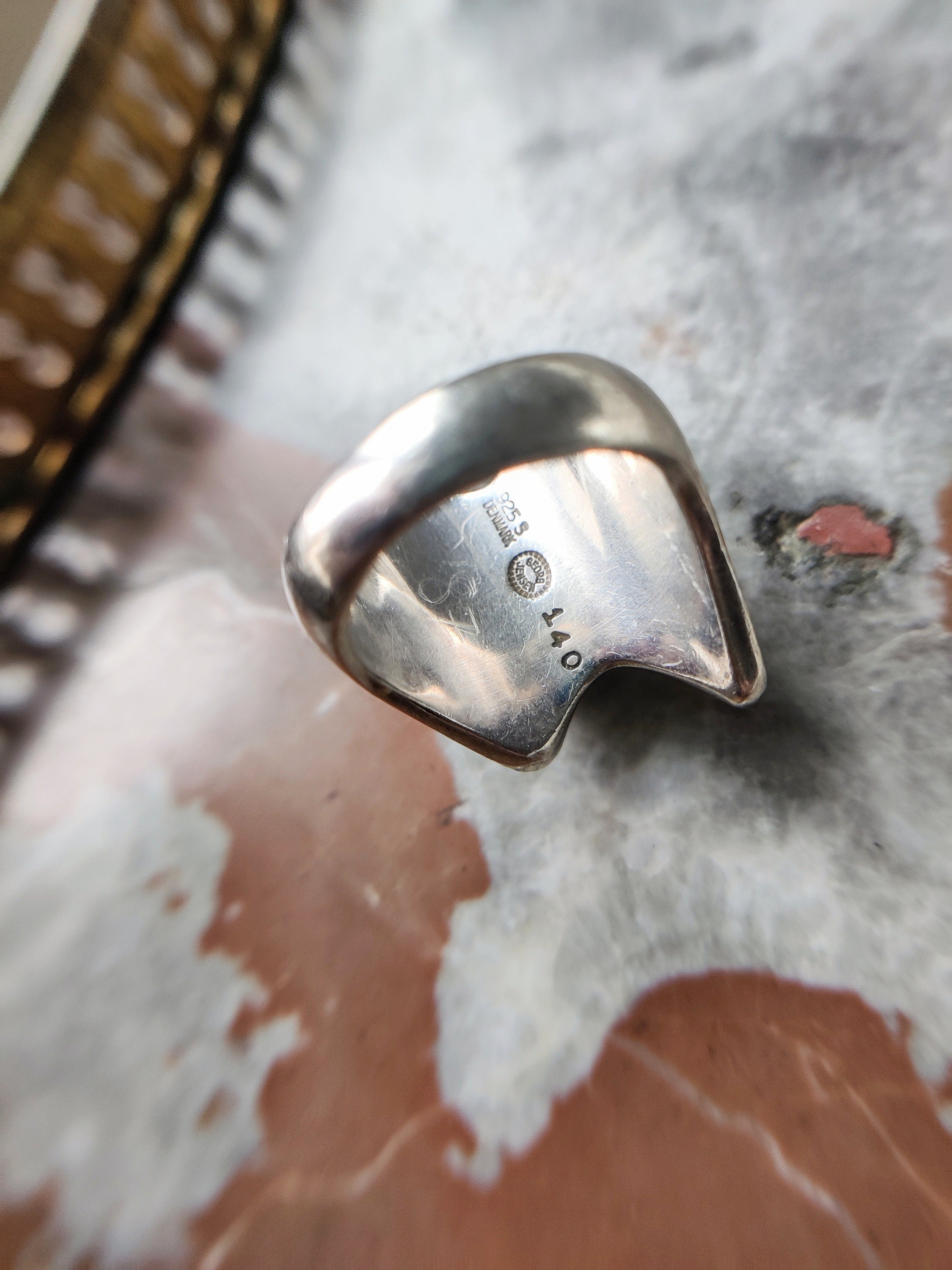 ジョージジェンセン #140 ヘニング・コッペル リング Silver925 Estate Sterling Silver Georg Jensen Modern Ring by Henning