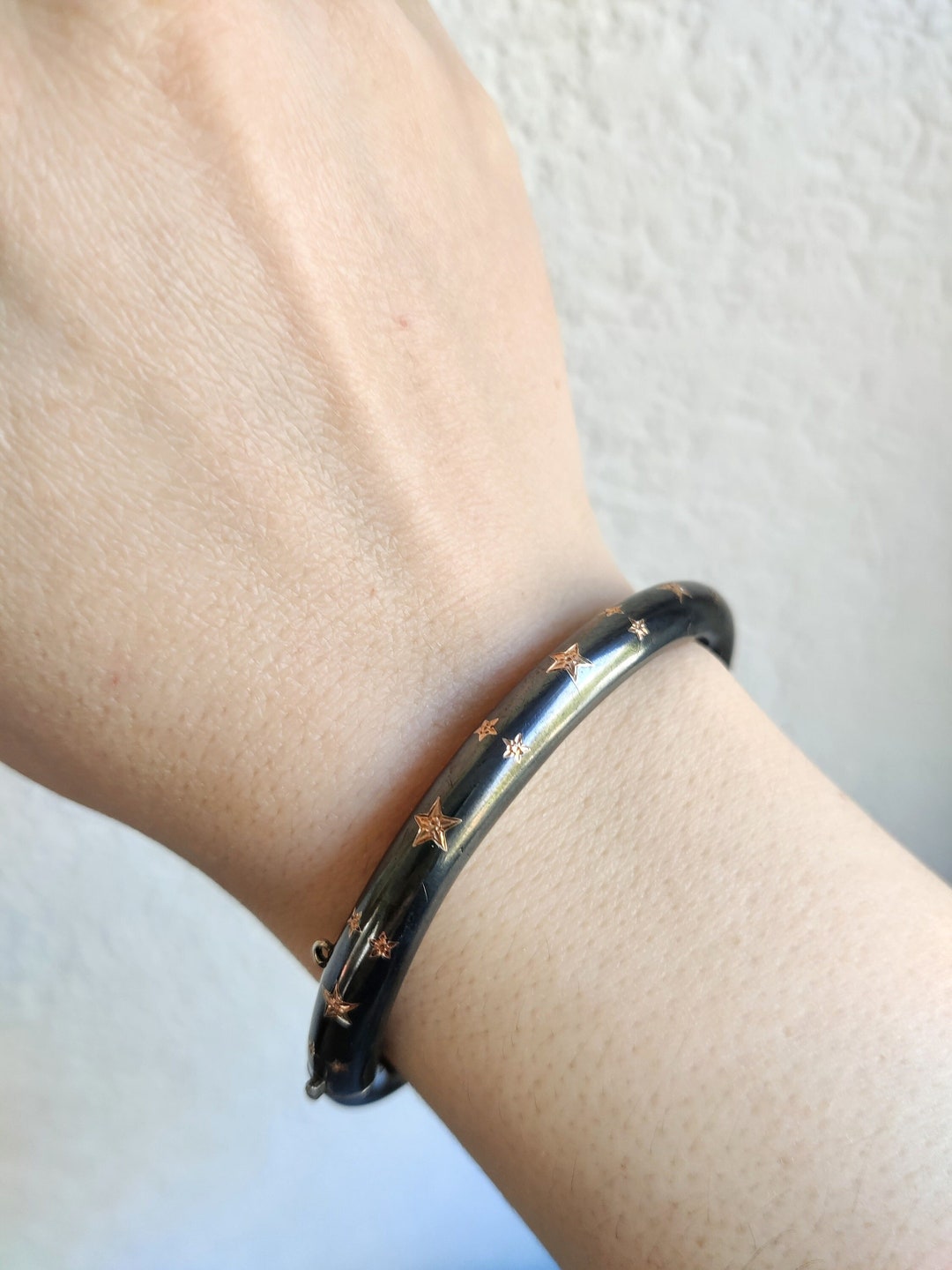 Bracelet Berbère Ancien En Niellé – Bijou Ethnique Antique – Style Bangle – Occasion
