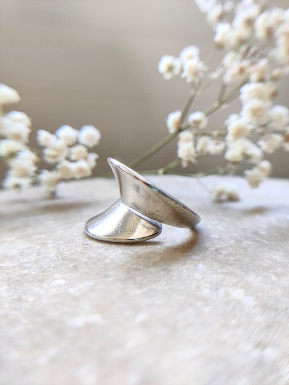 Georg Jensen vintage modernist silver ring, ring … - image 8