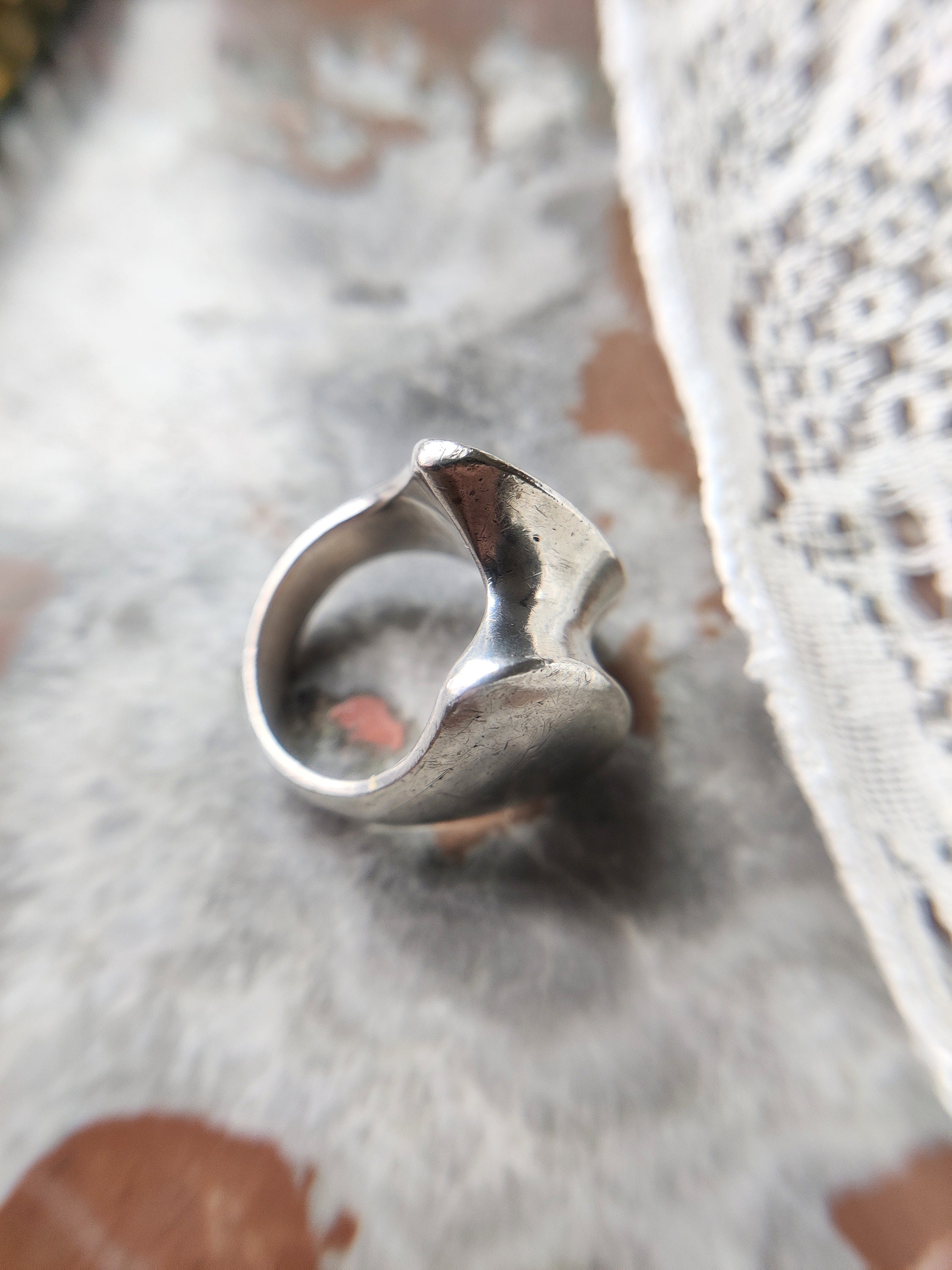 ヴィンテージ モダニスト シルバー ジョージ ジェンセン リング、140