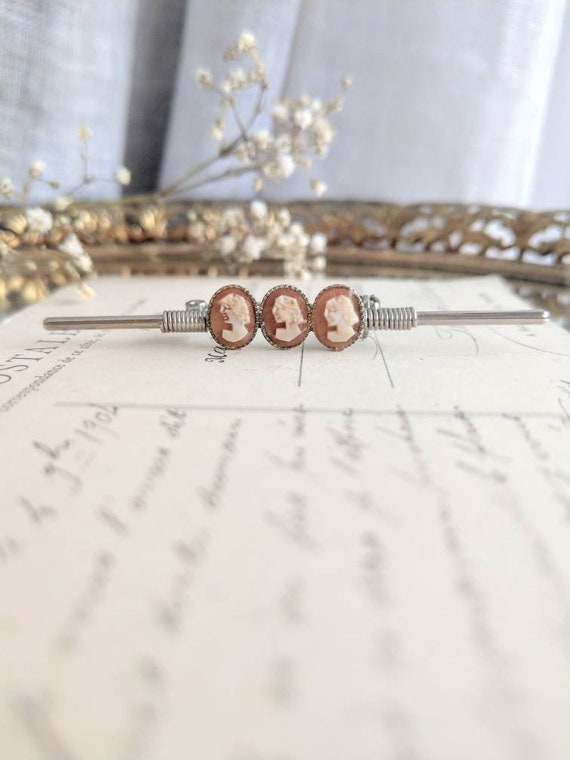 Lot De 3 Barrettes/broches En Argent Massif - Style Ancien, Non Portées - Marque K&L