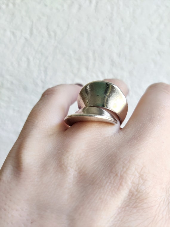Georg Jensen vintage modernist silver ring, ring … - image 2