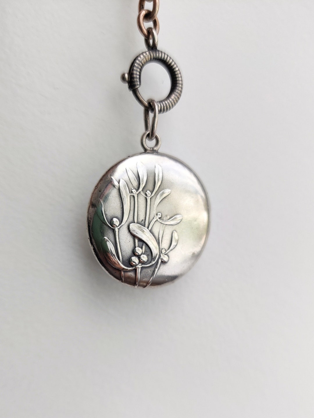Antique Art Nouveau Silver Pendant 800 - Etsy
