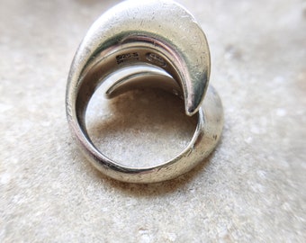 Georg Jensen Vintage Modernist Silver Ring, Ring 93, Nanna