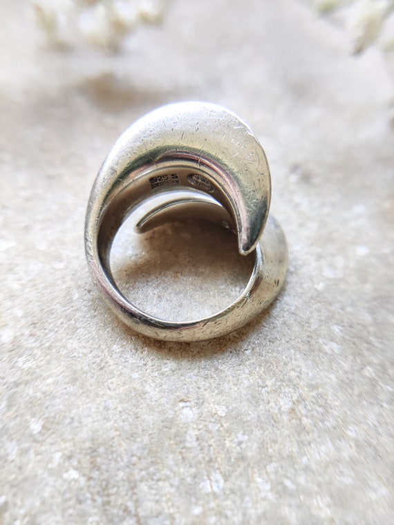 Georg Jensen vintage modernist silver ring, ring … - image 10