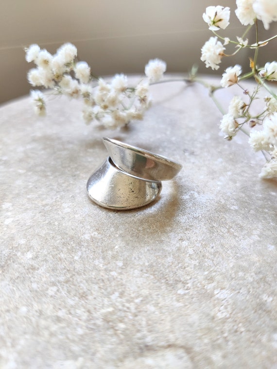 Georg Jensen vintage modernist silver ring, ring … - image 9