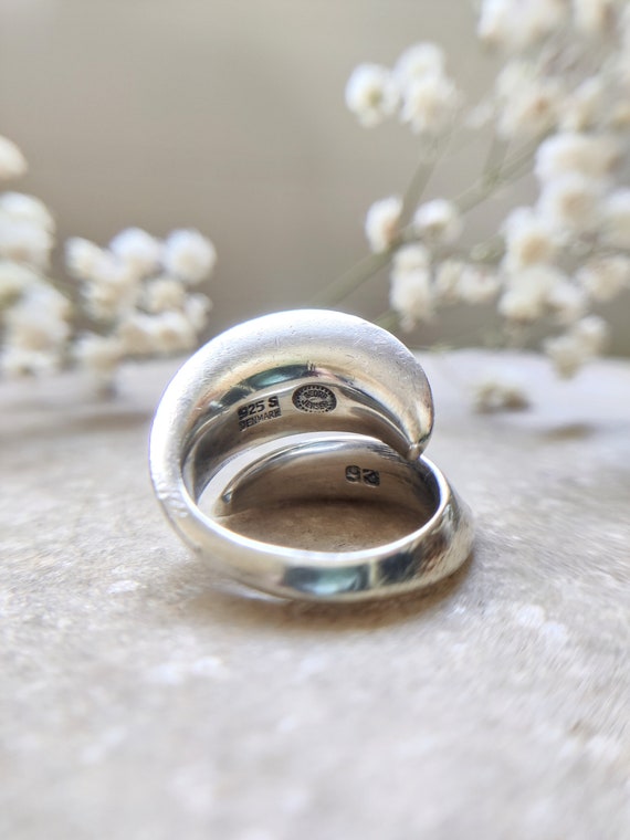 Georg Jensen vintage modernist silver ring, ring … - image 5