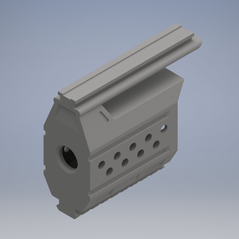 Nerf Rayven Barrel Extension STL Files Etsy