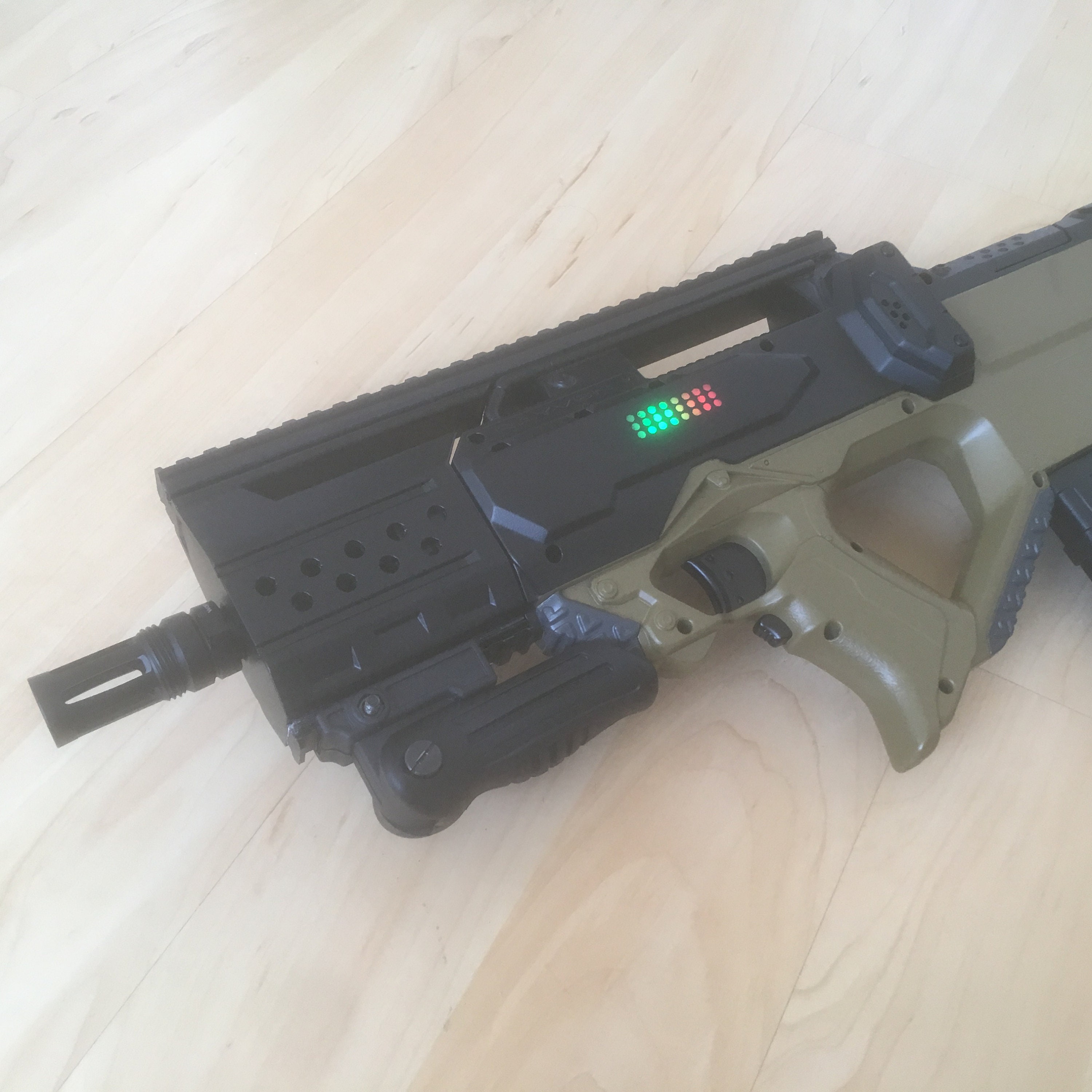 Nerf Rayven barrel extension STL files Etsy