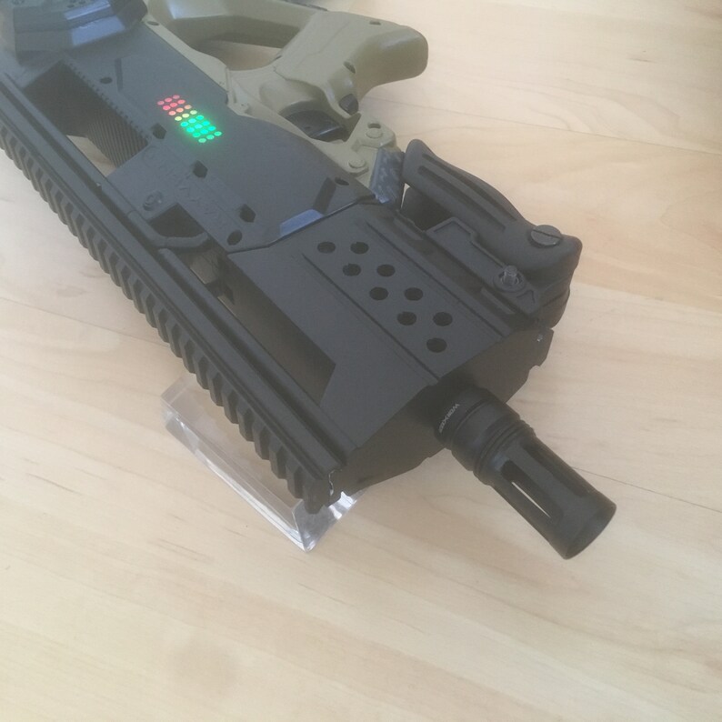 Nerf Rayven barrel extension STL files Etsy