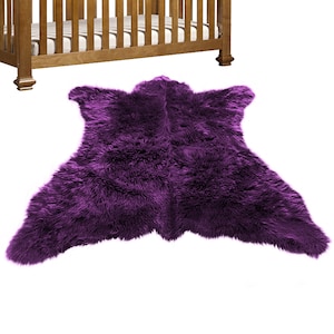 Nursery Rug, Faux Fur, Baby, Kids Bedroom, Accent Rug, Bear Skin Rug, Play Rug, Throw Rug, Toss Rug, Shaggy, Soft, Plush, Flexible Back, USA