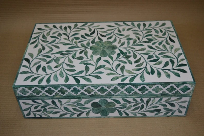 DurgaArtsDecor Bone Inlay Box - Thumbnail 3