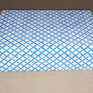 Bone Inlay Blue Geometric Designer Box