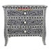 Designer Handmade Black Bone Inlay French Chest Of 3 Drawer Home  Living , Furniture Bedroom , Furniture Dressers & Armoires Home ,  Décor  