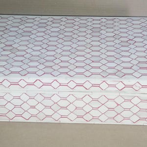Red Bone Inlay Designer Box In Geometric Pattern