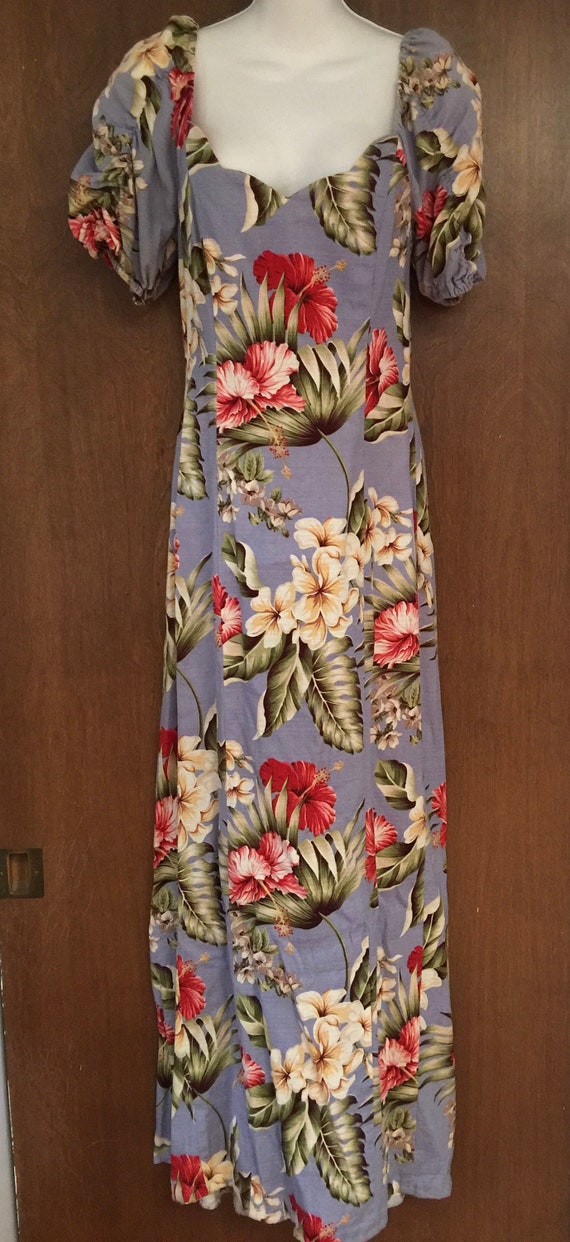 Vintage 1960s Hawaiian Holomuu Dress 1960s Princes