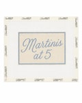Martinis at 5 Needlepoint Canvas | 13 or 18 Mesh Needlepoint | Modern Needlepoint Canvas | Beginner Needlepoint Project product logo