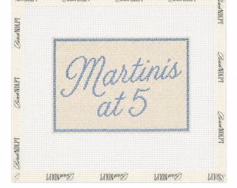 Martini alle 5 Tela per ricamo a punto croce / Ricamo a punto croce a 13 maglie / Tela per ricamo a punto croce moderna / Progetto di ricamo per principianti