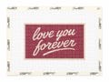 Love You Forever Needlepoint Canvas | 18 Mesh Needlepoint | Modern Needlepoint Canvas | Beginner Needlepoint Project