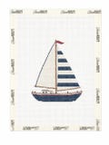 Sailboat Needlepoint Canvas | 13 Mesh Needlepoint | Modern Needlepoint Canvas | Beginner Needlepoint Project product logo