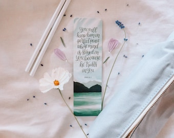 Perfect Peace Bookmark // Isaiah 26:3