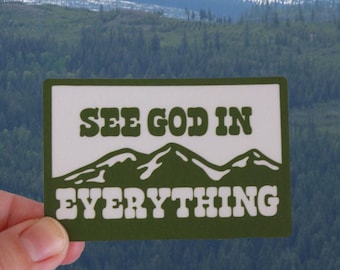 See God In Everything Sticker // Romans 1:20