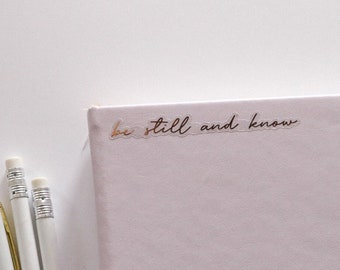 Be Still And Know Transparent Foil Sticker