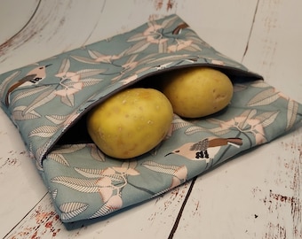 Potato bags, bread roll warmer, vegetable microwave bags, 100% cotton