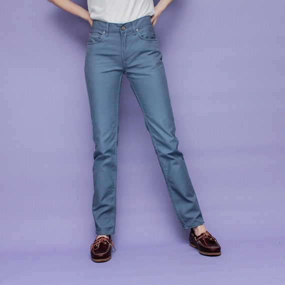 Acne Studios, ACNE Studios Mid Rise Skinny Blue Trousers XS