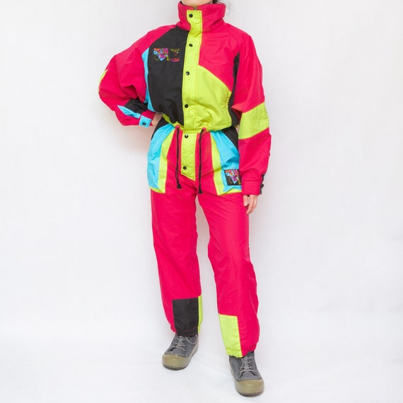 Vintage 90's Fuchsia Ski Suit