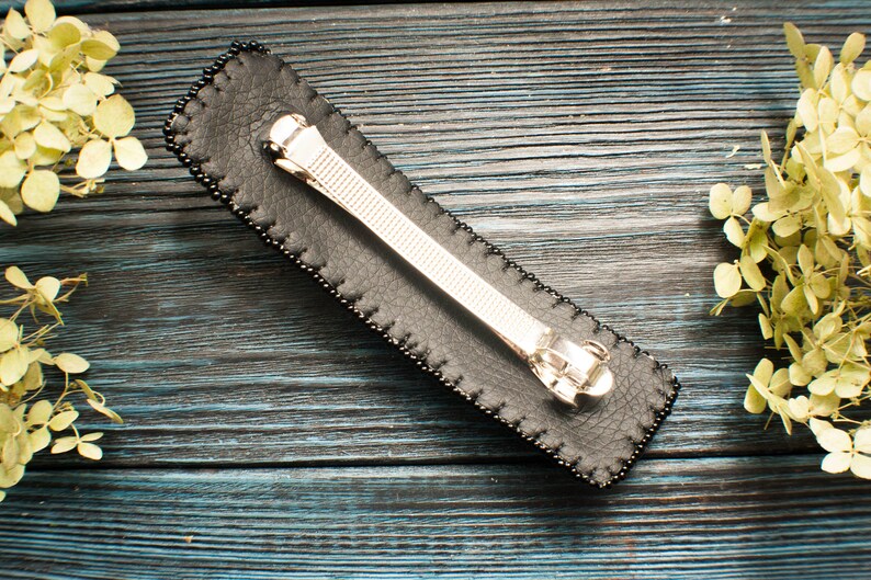 Hair barrette Hair Accessories Big Hair French Barrette Gift Mom Black Hair Clip Hair Barrette