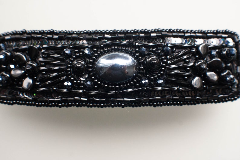 Hair barrette Hair Accessories Big Hair French Barrette Gift Mom Black Hair Clip Hair Barrette