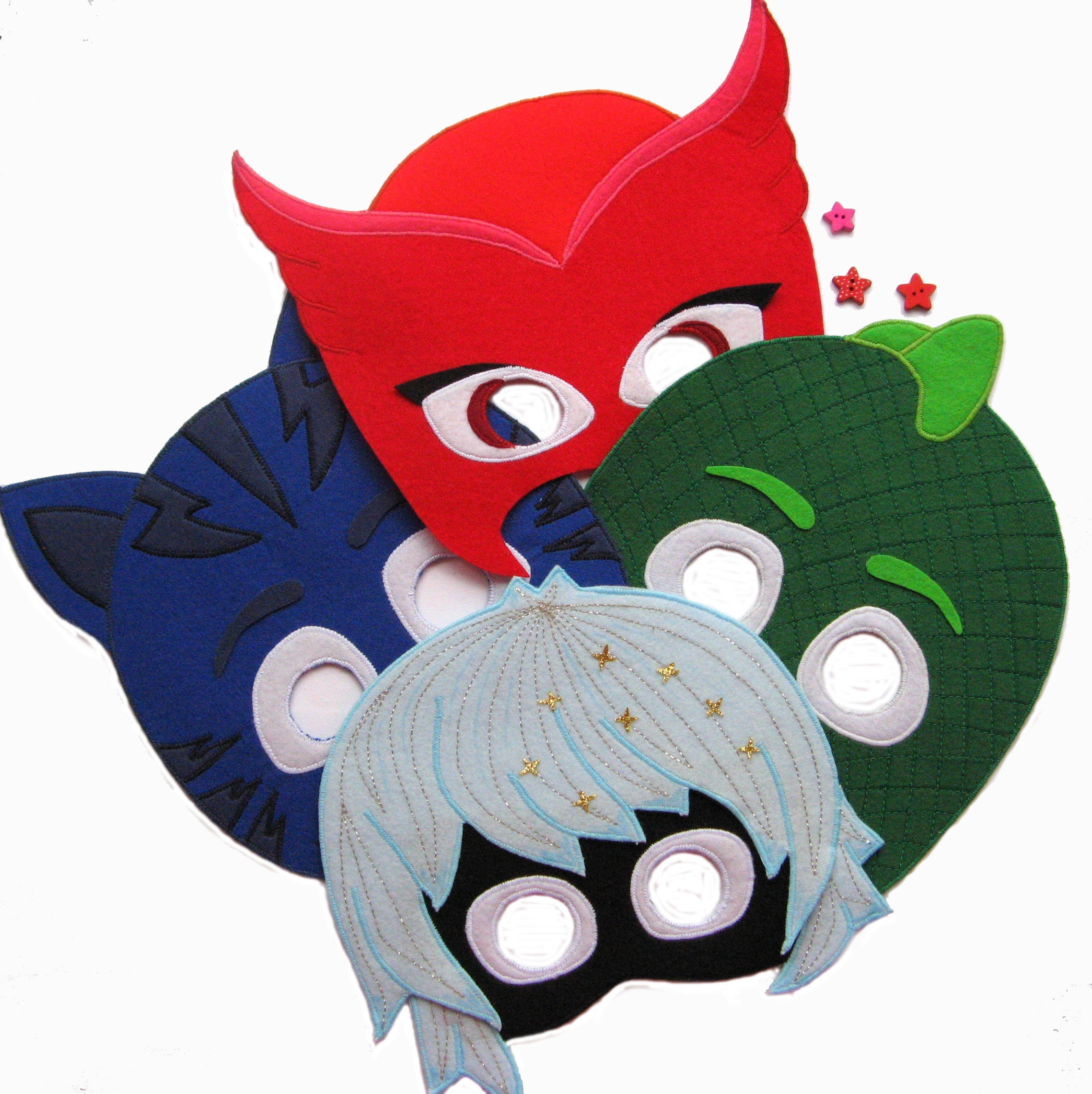 PJ Masks Luna Girl PJ party Super hero mask Halloween Etsy